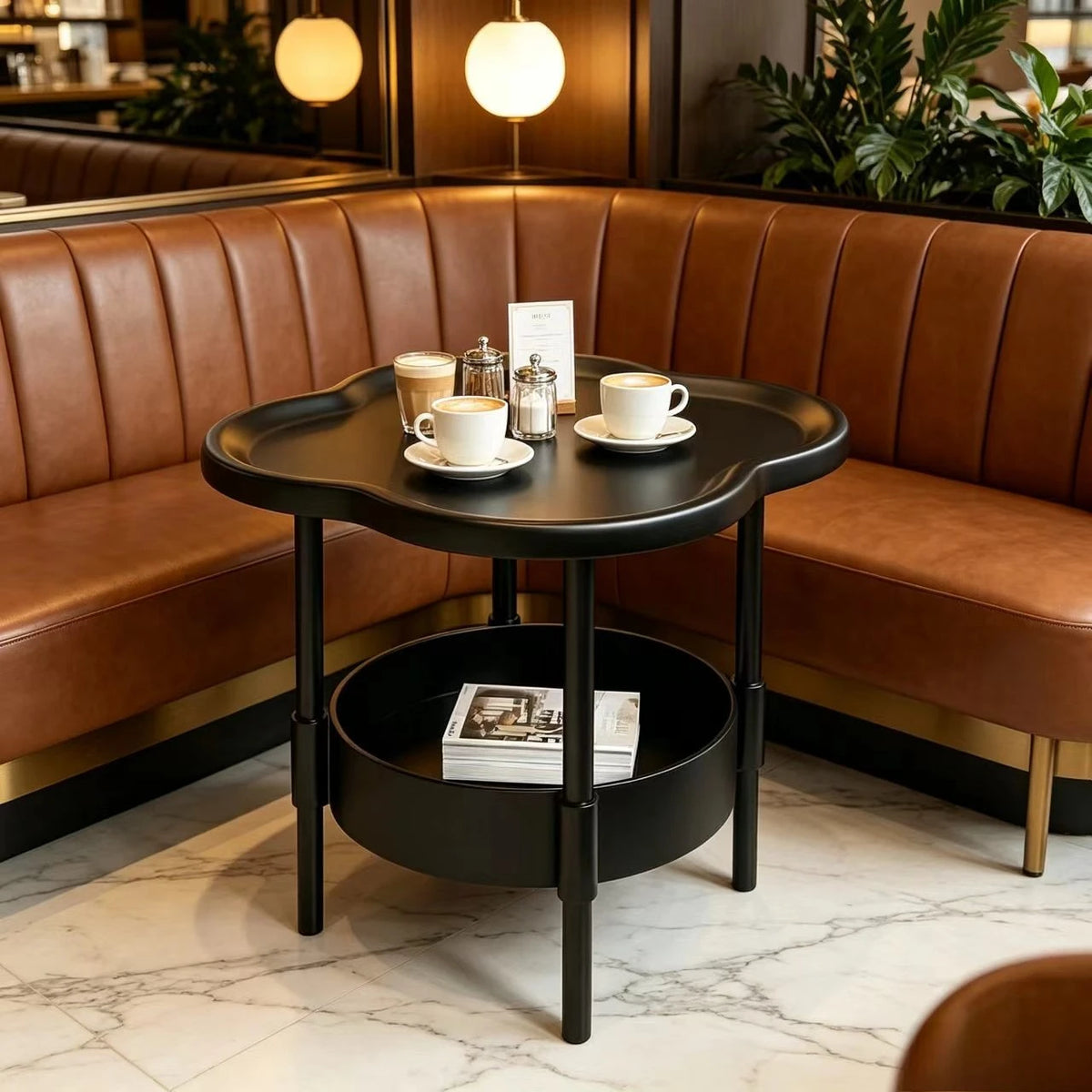 Mini Round Side Table with Storage | Compact Plastic Bedside & Coffee Table in 4 Colors