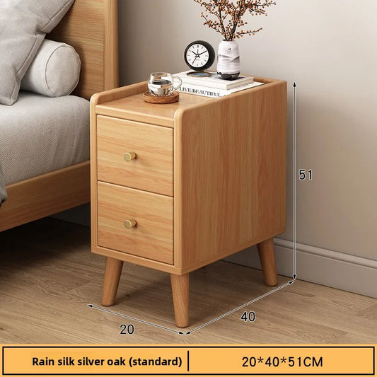 Multifunctional Bedside Nightstand | Modern Wood Bedroom Storage Cabinet