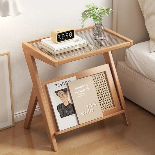 Solid Pine Wood Side Table | Rustic American Country Coffee & Bedside Table
