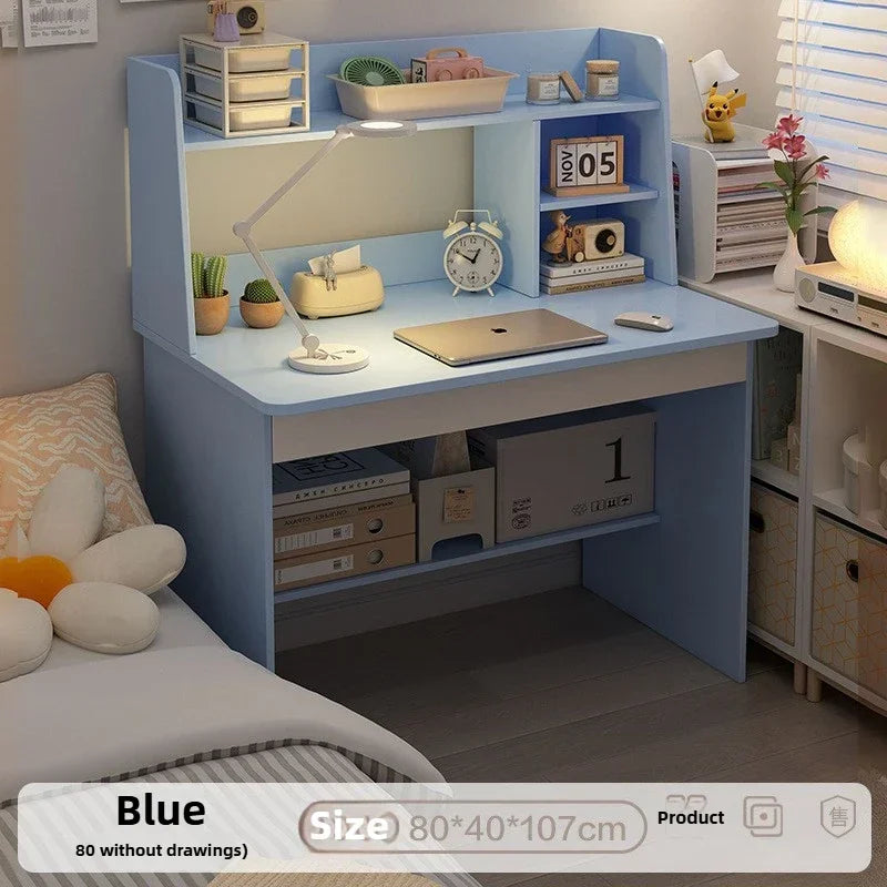 Desk & Bookshelf Combo | Modern MDF Computer Desk for Home, Bedroom & Study