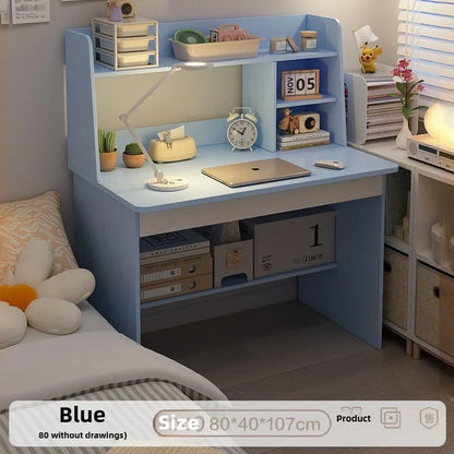 Desk & Bookshelf Combo | Modern MDF Computer Desk for Home, Bedroom & Study