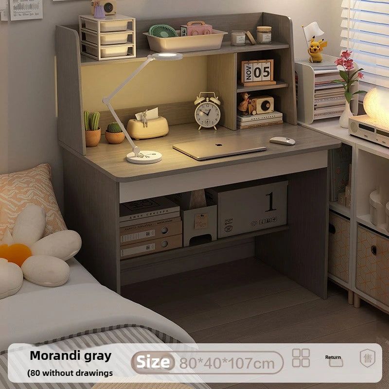 Desk & Bookshelf Combo | Modern MDF Computer Desk for Home, Bedroom & Study