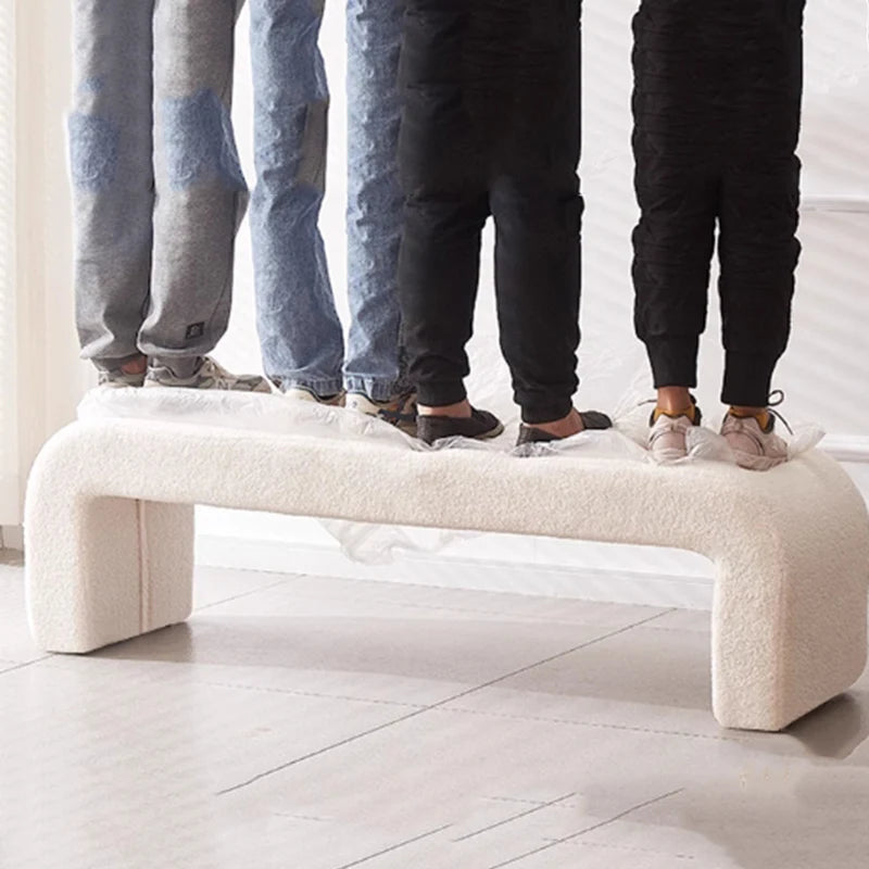 Pine Wood Entryway Bench | Multifunctional Shoe Changing Stool with Storage