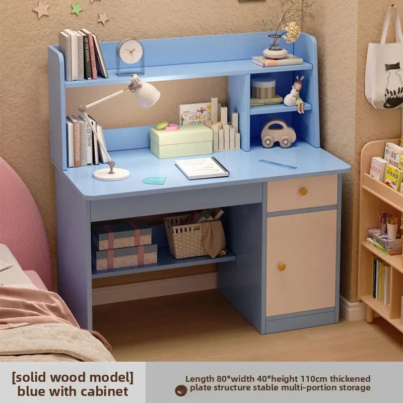 Desk & Bookshelf Combo | Modern MDF Computer Desk for Home, Bedroom & Study