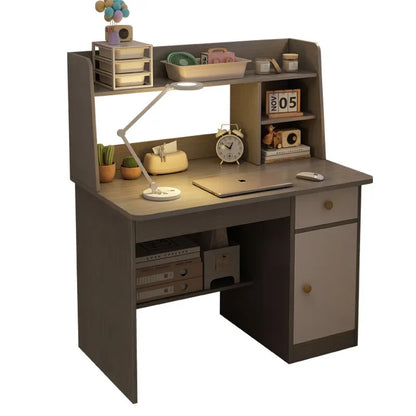 Desk & Bookshelf Combo | Modern MDF Computer Desk for Home, Bedroom & Study
